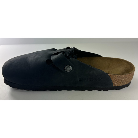 *Damaged* Birkenstock Boston Slip On Clog Mules Black Size 38 US 7 L7 M5 *Flawed - Picture 13 of 16